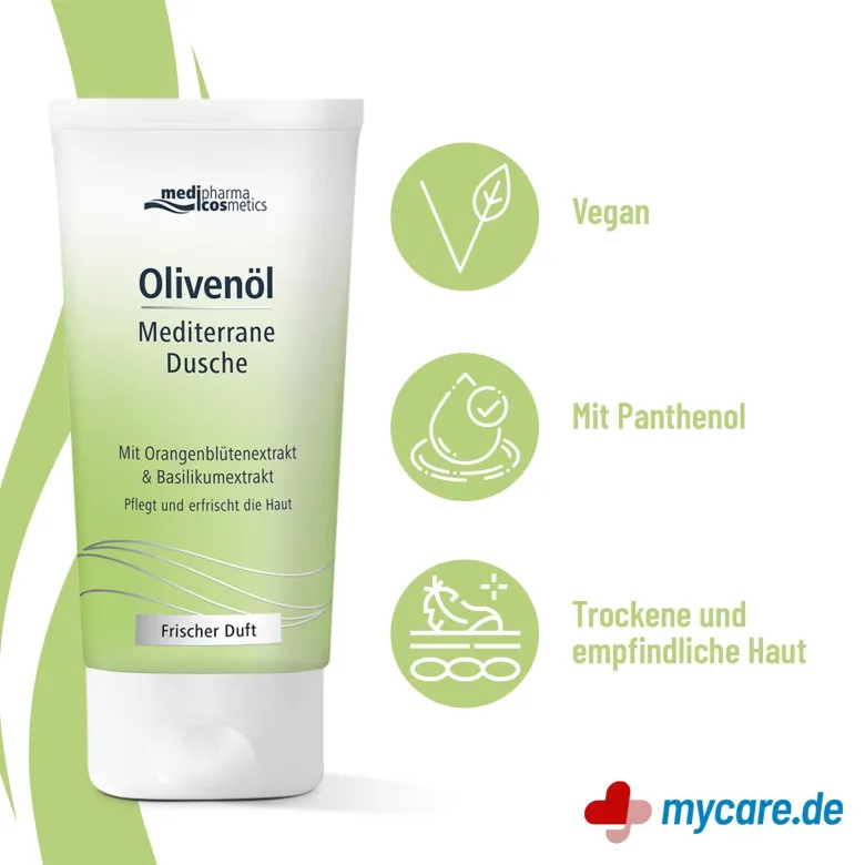 Olivenöl Mediterrane Dusche, 150 ml