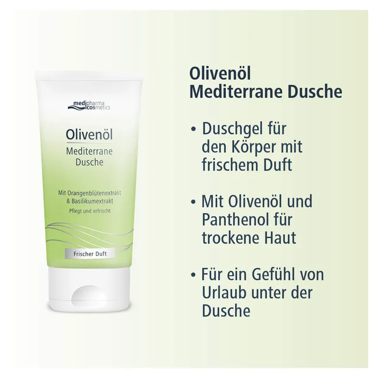 Olivenöl Mediterrane Dusche, 150 ml