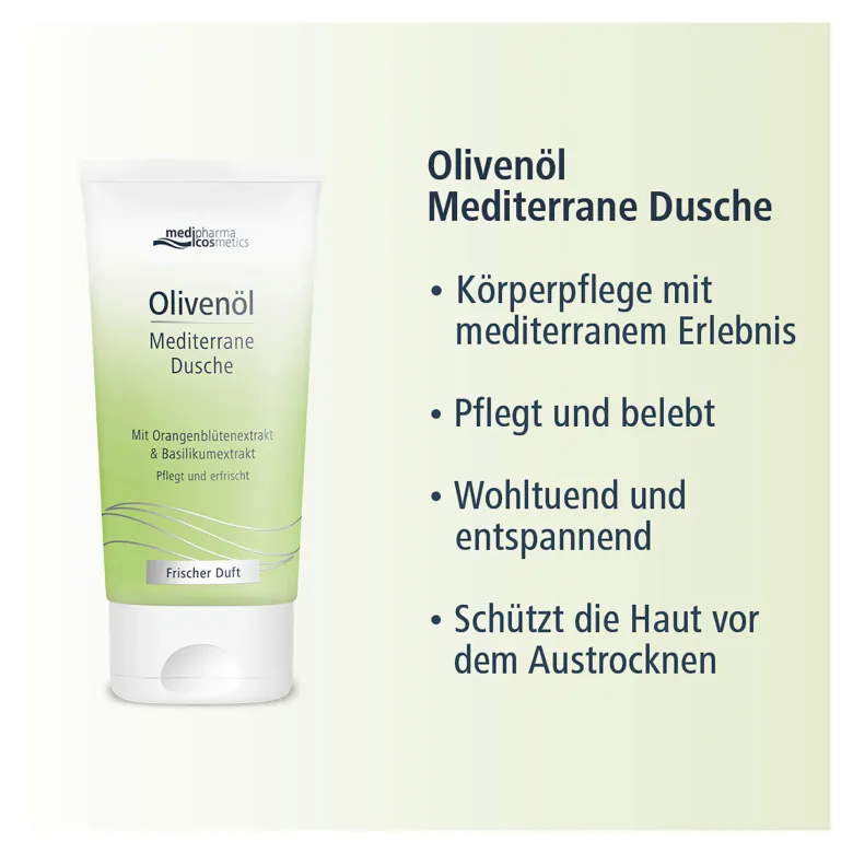 Olivenöl Mediterrane Dusche, 150 ml