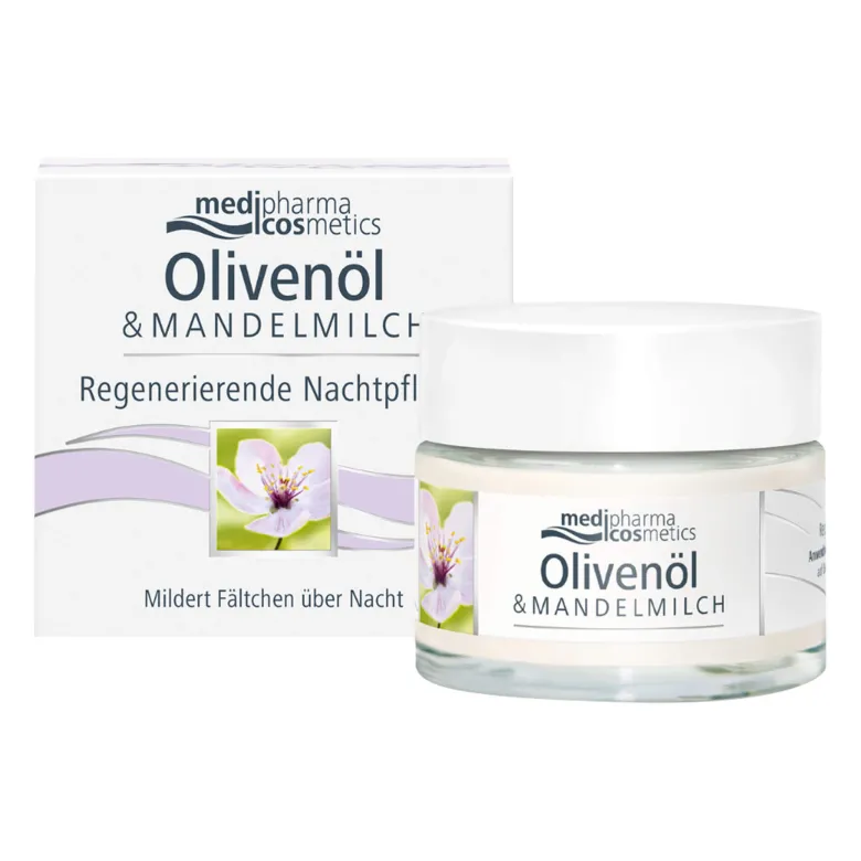 Oliven-Mandelmilch Regenerierende Nachtpflege, 50 ml