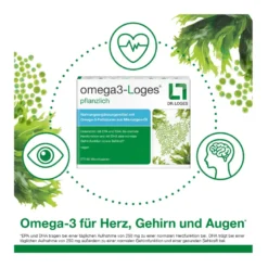 Omega 3-Loges pflanzlich Kapseln, 120 St