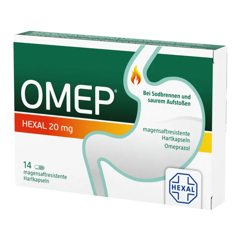 Omep Hexal 20 mg magensaftresistente Hartkapseln, 14 St