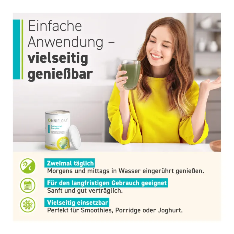 Omniflora Ballaststoff Complex+Niacin glutenfrei, 360 g