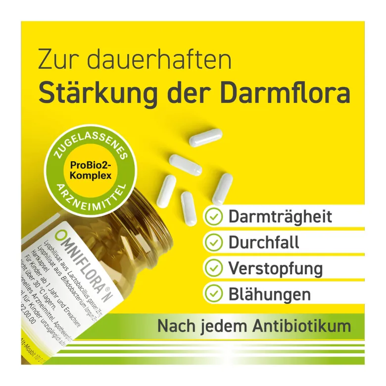 Omniflora N - Probiotika Kapseln für die Darmflora, 100 St