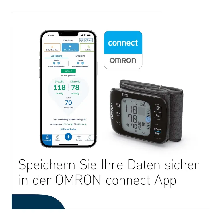 Omron RS7 Intelli IT Handgelenk Blutdruckmessgerät, 1 St