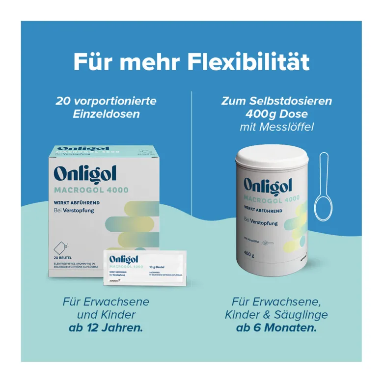 Onligol Macrogol 4000 Sachets, 20X10 g