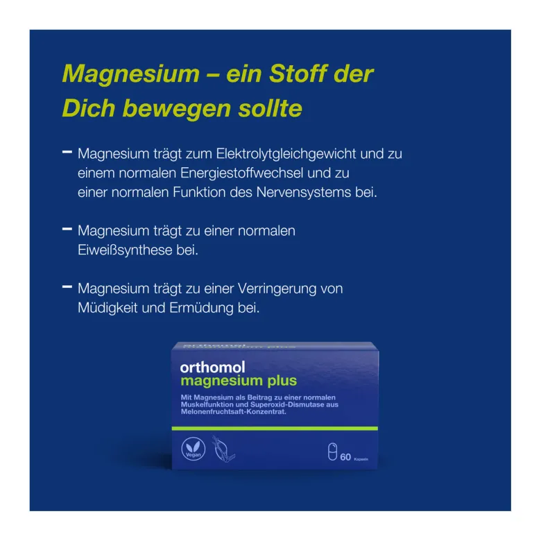 Orthomol Magnesium Plus Kapseln, 60 St