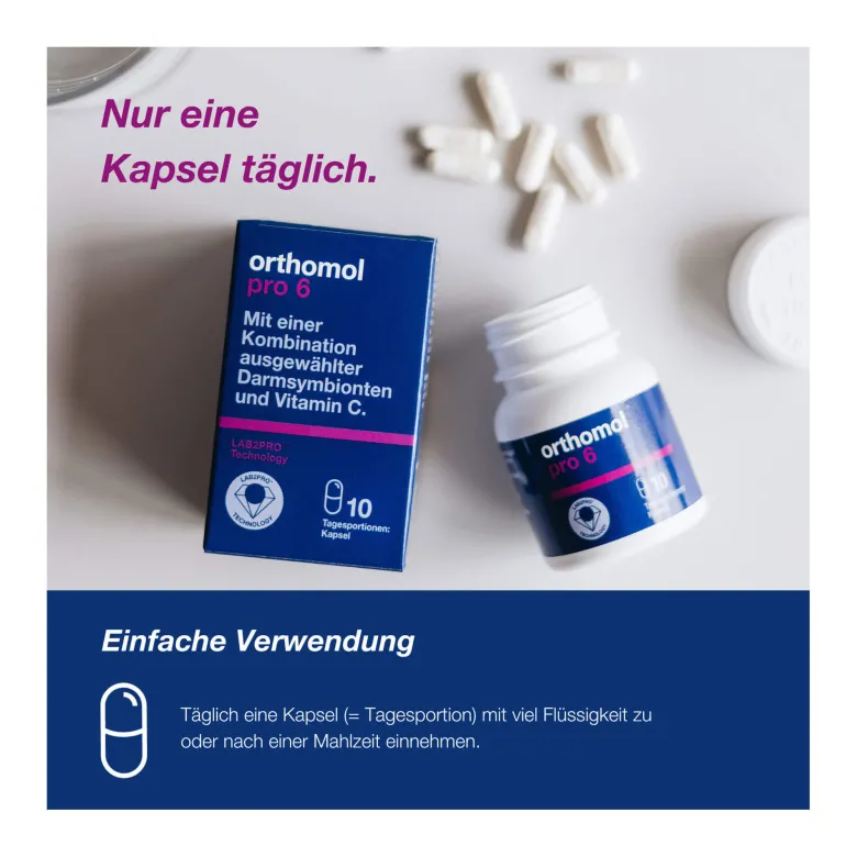 Orthomol Pro 6 Kapseln, 10 St
