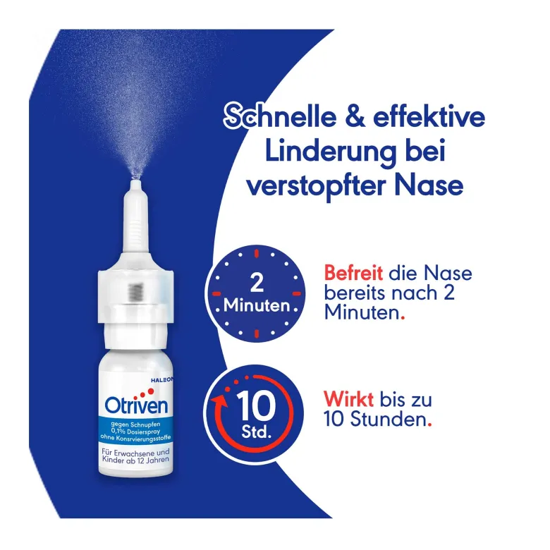 Otriven 0,1% Dosierspray ohne Konservierungsstoffe, 10 ml