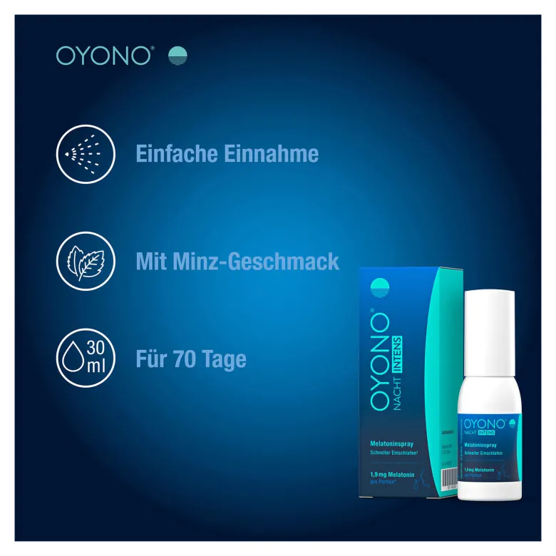 Oyono Nacht Intens Melatoninspray, 30 ml