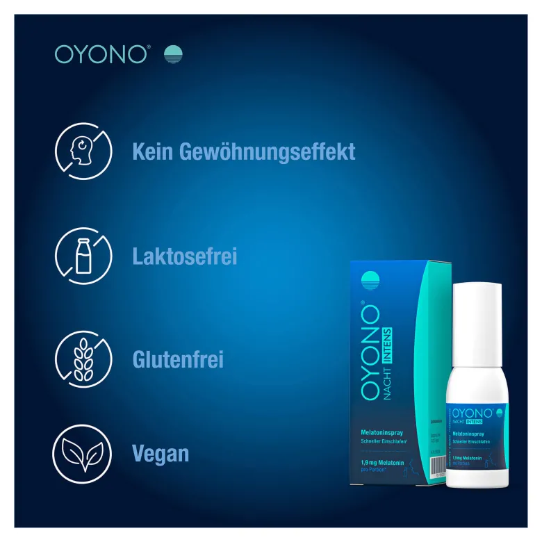 Oyono Nacht Intens Melatoninspray, 30 ml