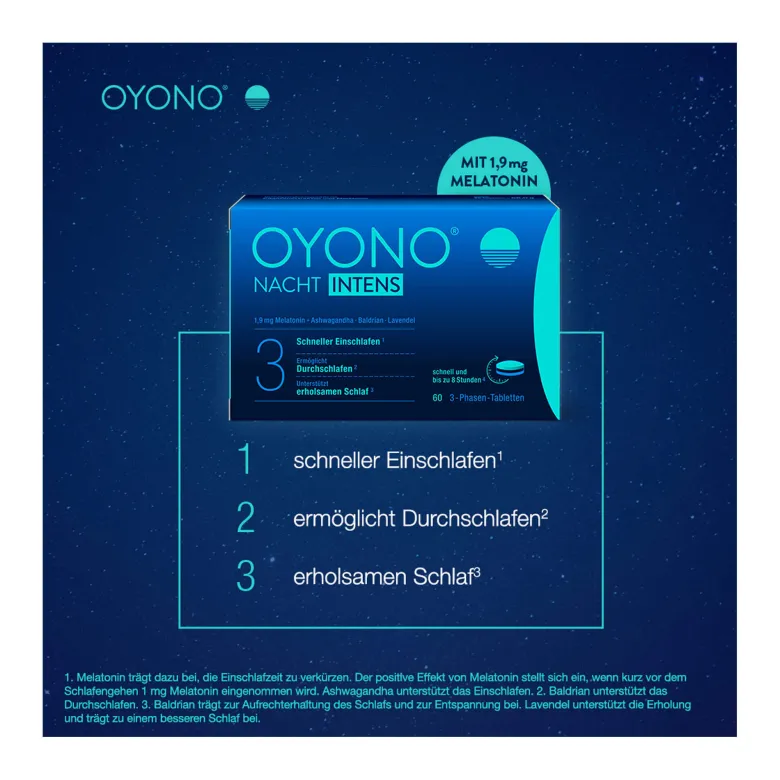 Oyono Nacht Intens Tabletten, 60 St
