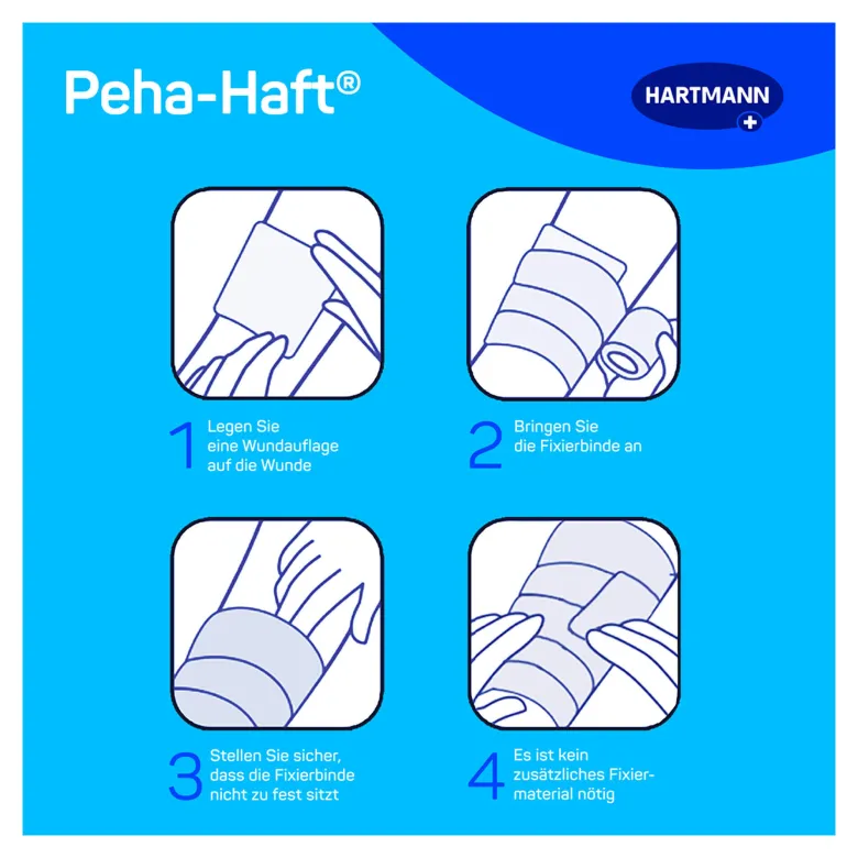 Peha-haft Fixierbinde latexfrei 6 cm x 4 m, 1 St