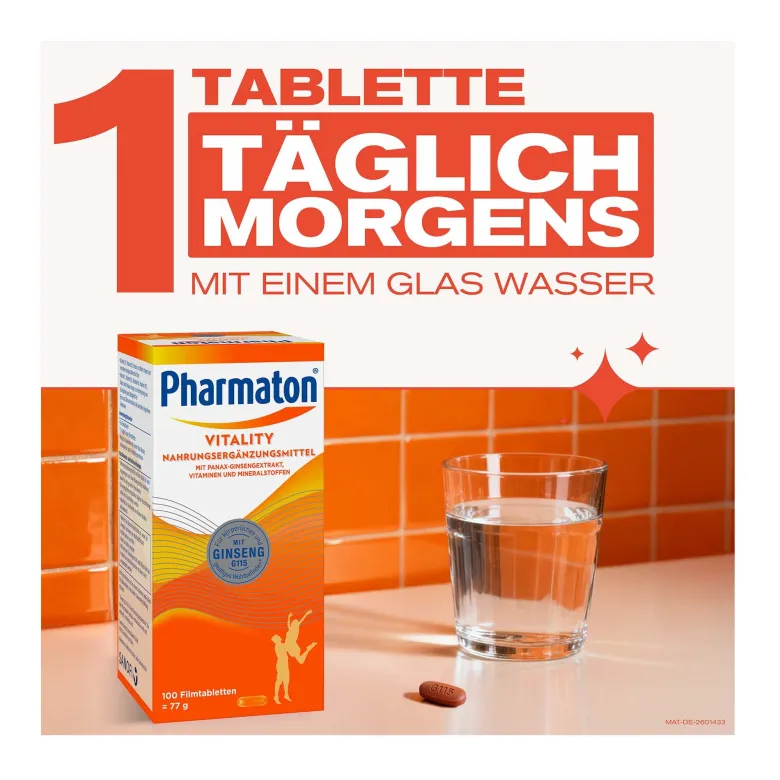 Pharmaton Vitality Filmtabletten, 100 St