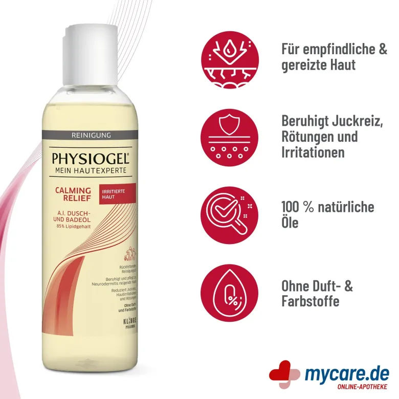 Physiogel Calming Relief A.I. Dusch-und Badeöl, 400 ml