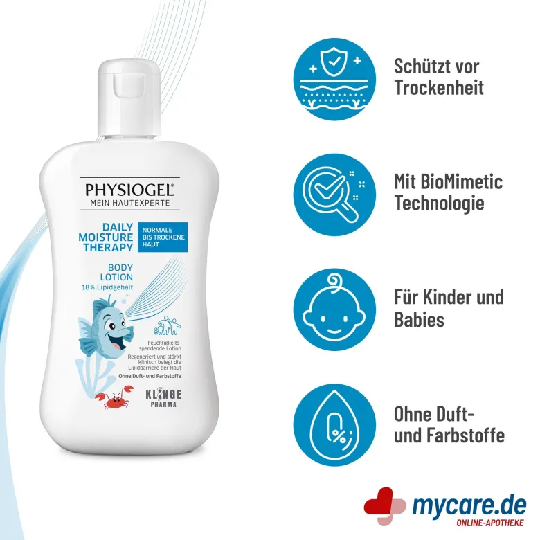 Physiogel Daily Moisture Therapy Bodylotion Kinder-Edition, 200 ml