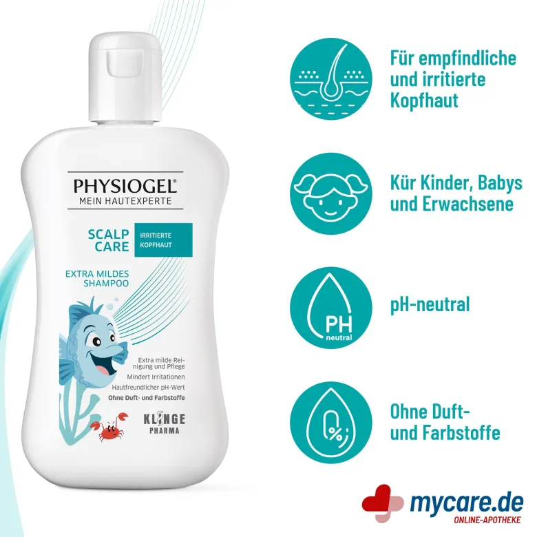 Physiogel Scalp Care Extra Mildes Shampoo Kinder-Edition, 200 ml