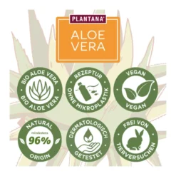 Plantana Aloe Vera Körpercreme mit Vitamin E, 500 ml