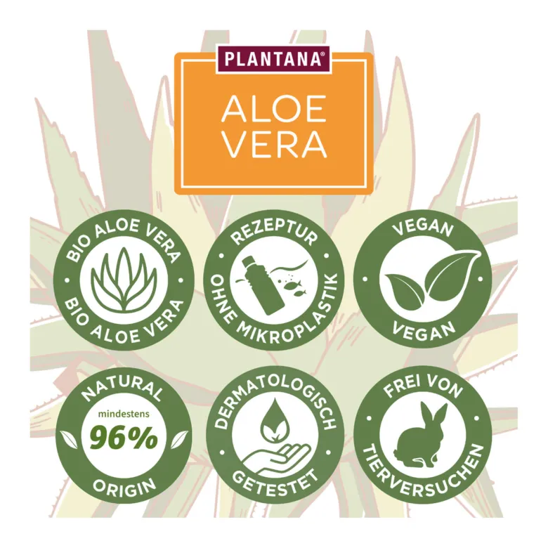 Plantana Aloe Vera Körpercreme mit Vitamin E, 500 ml