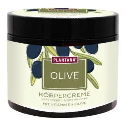 Plantana Oliven Körpercreme mit Vitamin E, 500 ml