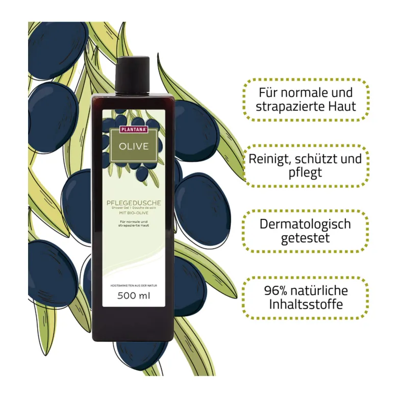 Plantana Oliven Pflegedusche, 500 ml