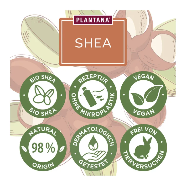 Plantana Shea Gesichtscreme mit Hyaluron und Vitamin E, 50 ml