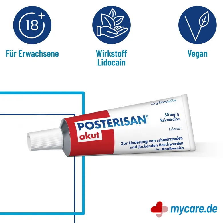 Posterisan akut 50 mg/g Rektalsalbe, 25 g