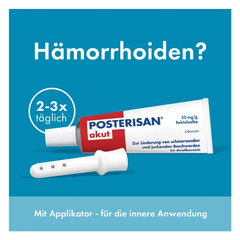 Posterisan akut 50 mg/g Rektalsalbe, 25 g