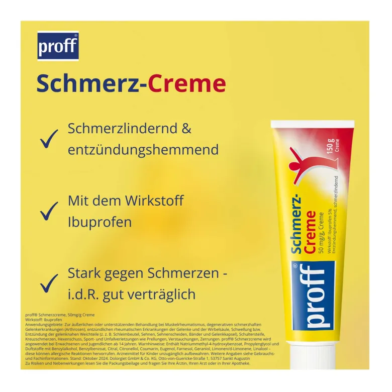 Proff Schmerzcreme, 150 g