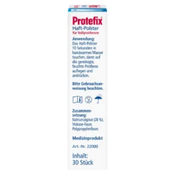 Protefix Haftpolster für Oberkiefer, 30 St