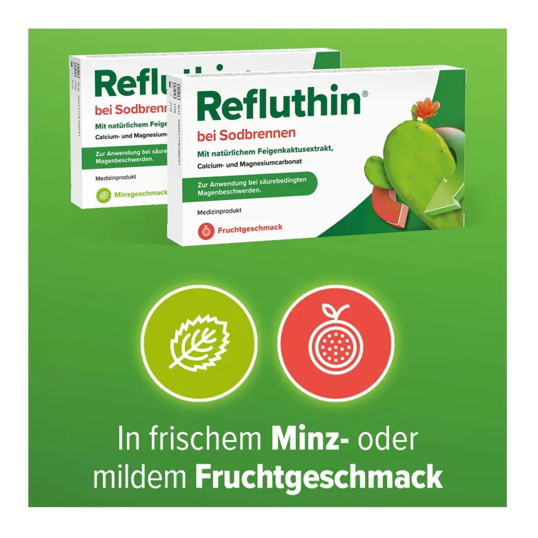 Refluthin bei Sodbrennen Kautabletten Minzgeschmack, 48 St