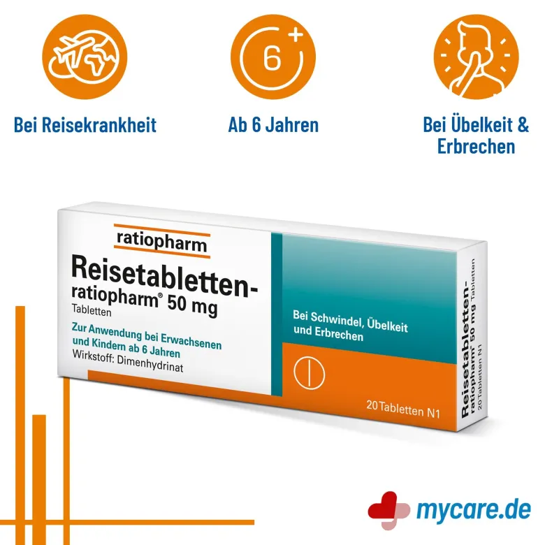 Reisetabletten-ratiopharm, 20 St