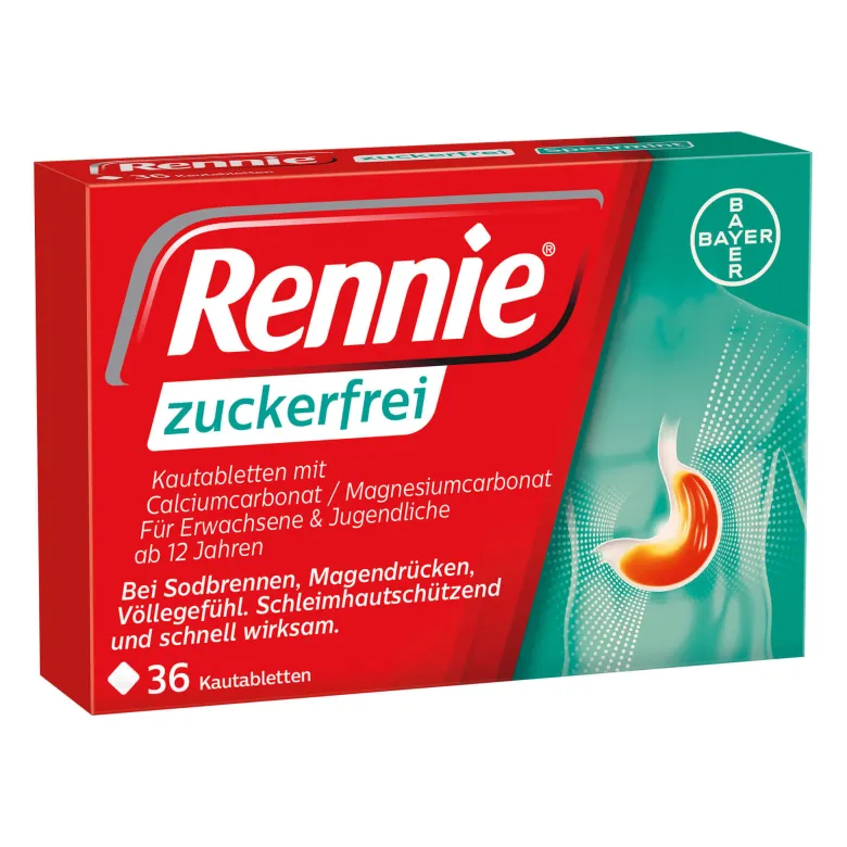 Rennie zuckerfrei Kautabletten, 36 St