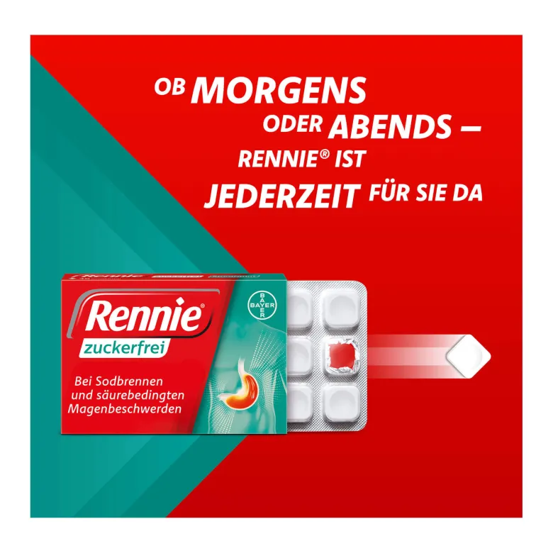 Rennie zuckerfrei Kautabletten, 36 St