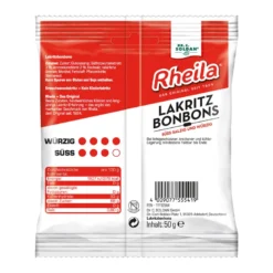 Rheila Lakritz Bonbons mit Zucker, 50 g