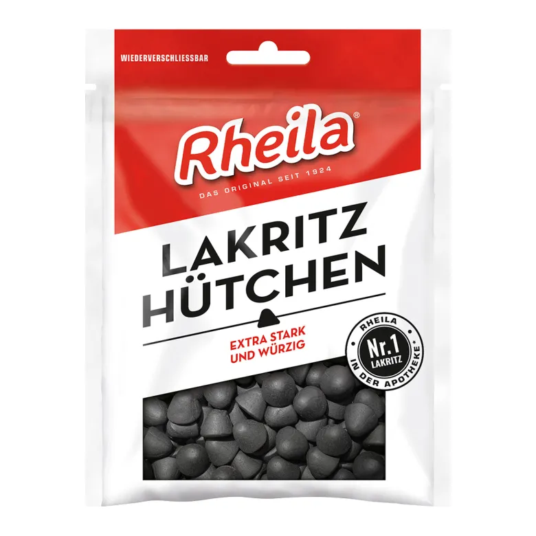 Rheila Lakritz Hütchen mit Zucker, 90 g