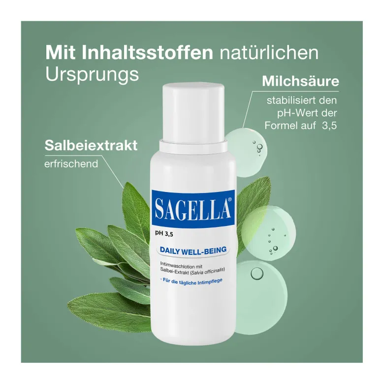 Sagella pH 3,5 Waschlotion Daily Well-Being, 250 ml