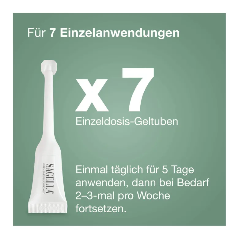 Sagella Poligyn 50+ Intensive Feuchtigkeit Vaginalgel, 7 St