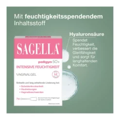 Sagella Poligyn 50+ Intensive Feuchtigkeit Vaginalgel, 7 St