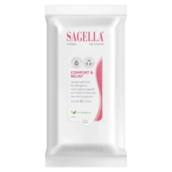 Sagella poligyn 50 Plus Reinigunstücher, 15 St