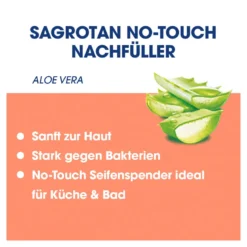Sagrotan No-Touch Handseife Nachfüller Aloe Vera, 250 ml
