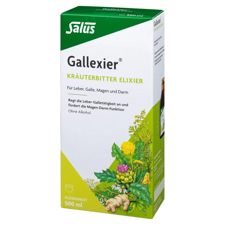 Salus Gallexier Kräuterbitter Elixier, 500 ml