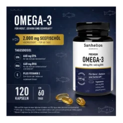 Sanhelios Premium Omega-3 Kapseln, 120 St