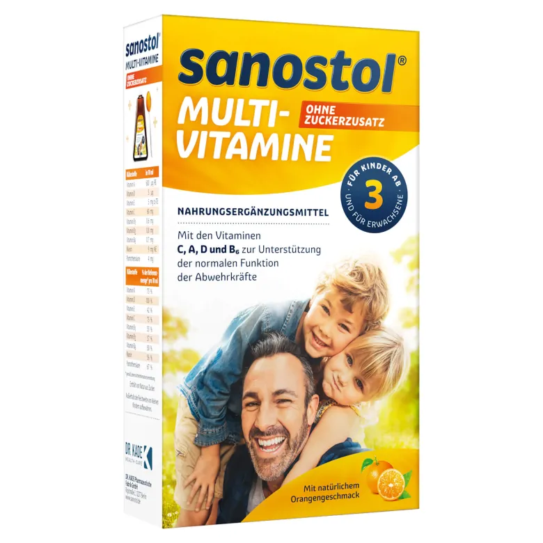 Sanostol Multi-Vitamin Saft ohne Zuckerzusatz, 230 ml