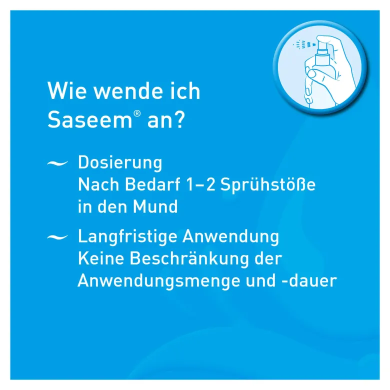 Saseem Mundspray bei Mundtrockenheit, 60 ml