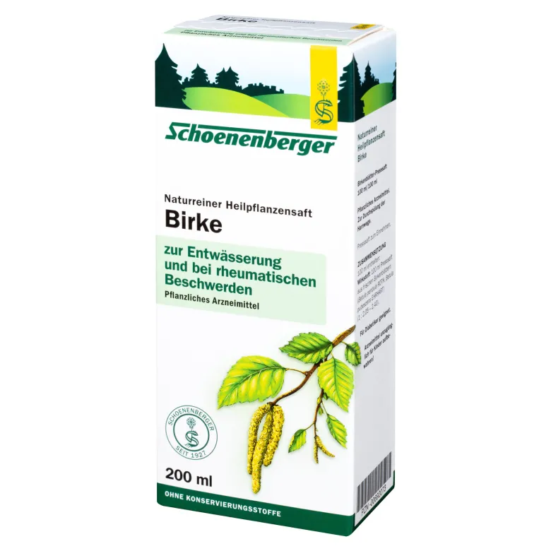 Schoenenberger Naturreiner Heilpflanzensaft Birke, 200 ml