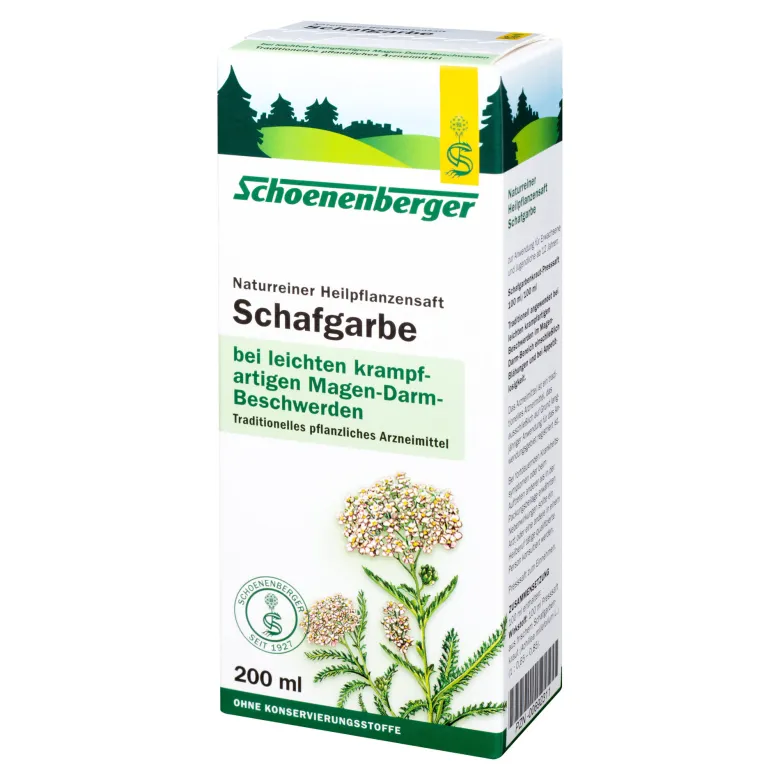 Schoenenberger Naturreiner Heilpflanzensaft Schafgarbe, 200 ml