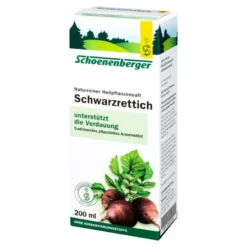 Schoenenberger Naturreiner Heilpflanzensaft Schwarzrettich, 200 ml