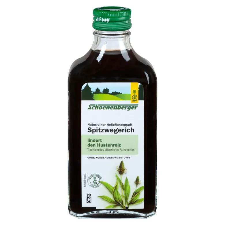 Schoenenberger Naturreiner Heilpflanzensaft Spitzwegerich, 200 ml