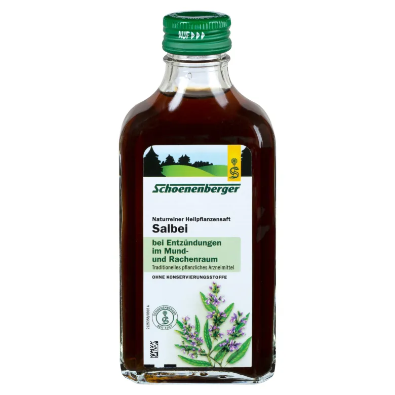 Schoenenberger Naturreiner Heilpflanzensaft Salbei, 200 ml